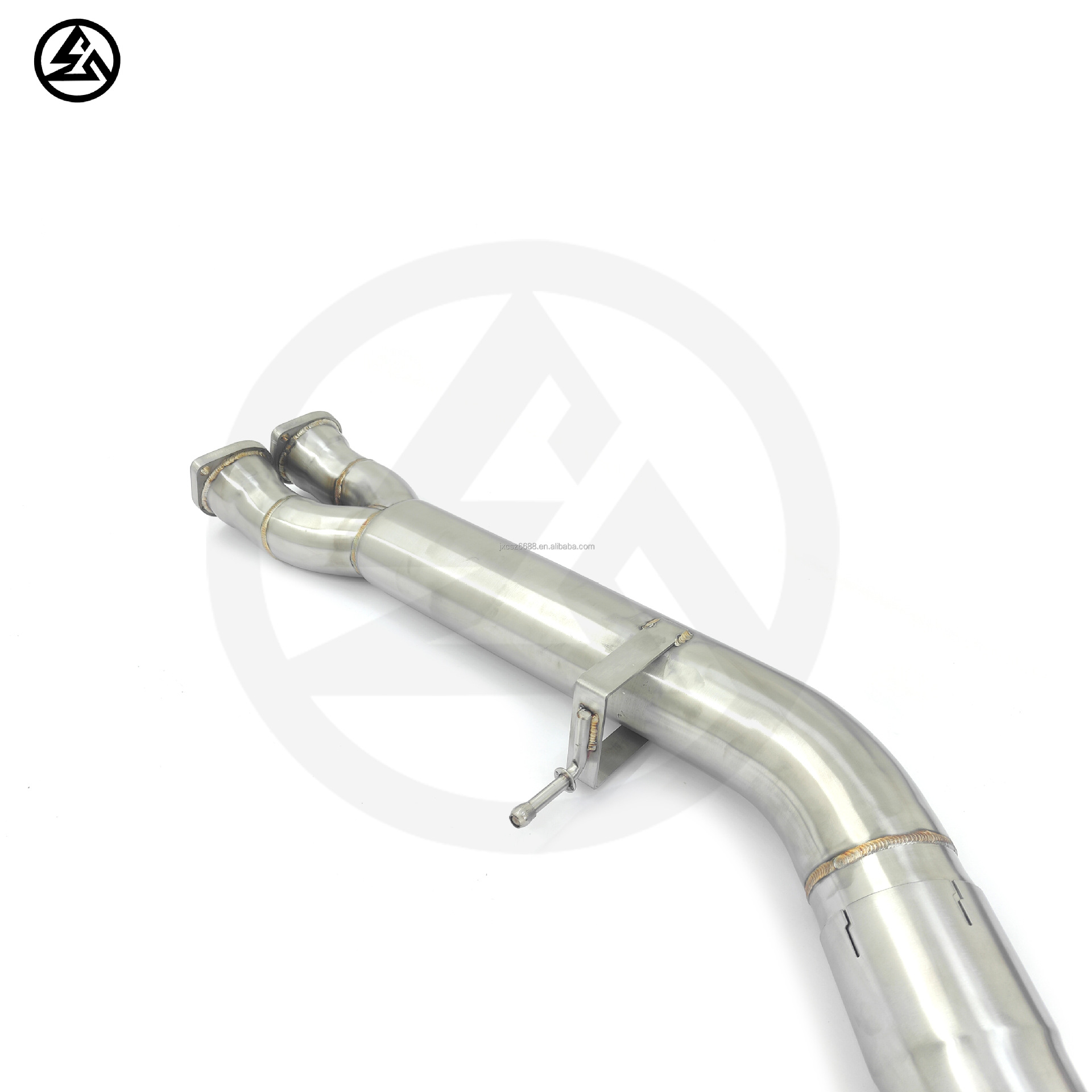 Suitable for BMW M3 F80 M4 F82 3.0T S55 middle pipe with bracket stainless steel exhaust pipe