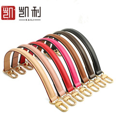 廠家直銷適用lv老花neonoe手提帶短帶頭層皮手挽帶水桶包凸起效果