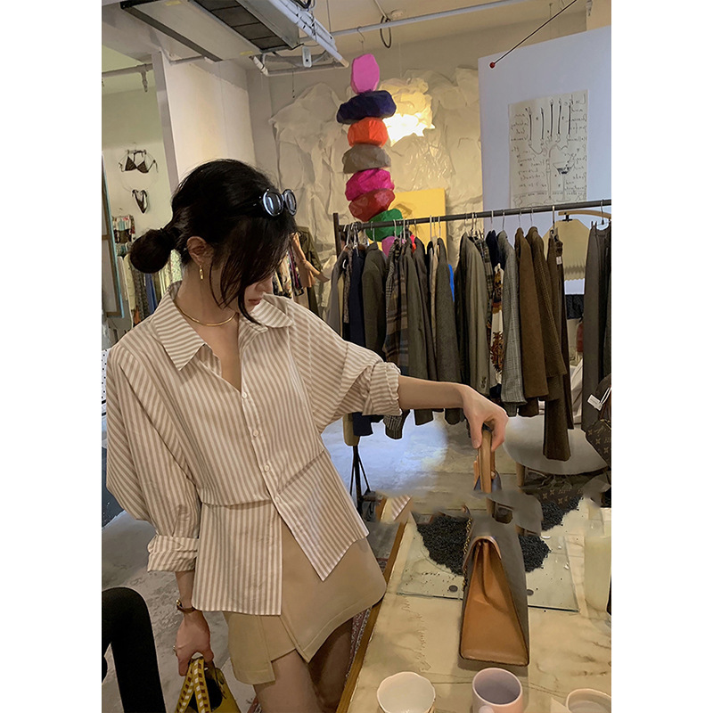 French Style Elegant White Shirt Women's Early Autumn Design Sense Niche High-end Sense Loose Shirt Waist Long-sleeved Top