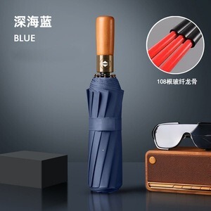 British Style Automatic Umbrella Wooden Handle Engraving Men's High-end Business Gift Advertising Umbrella Black Rubber Sunscreen Sunshade Umbrella British Style Automatic Umbrella Wooden Handle Engraving Men's High-end Business Gift Advertising Umbrella Black Rubber Sunscreen Sunshade Umbrella