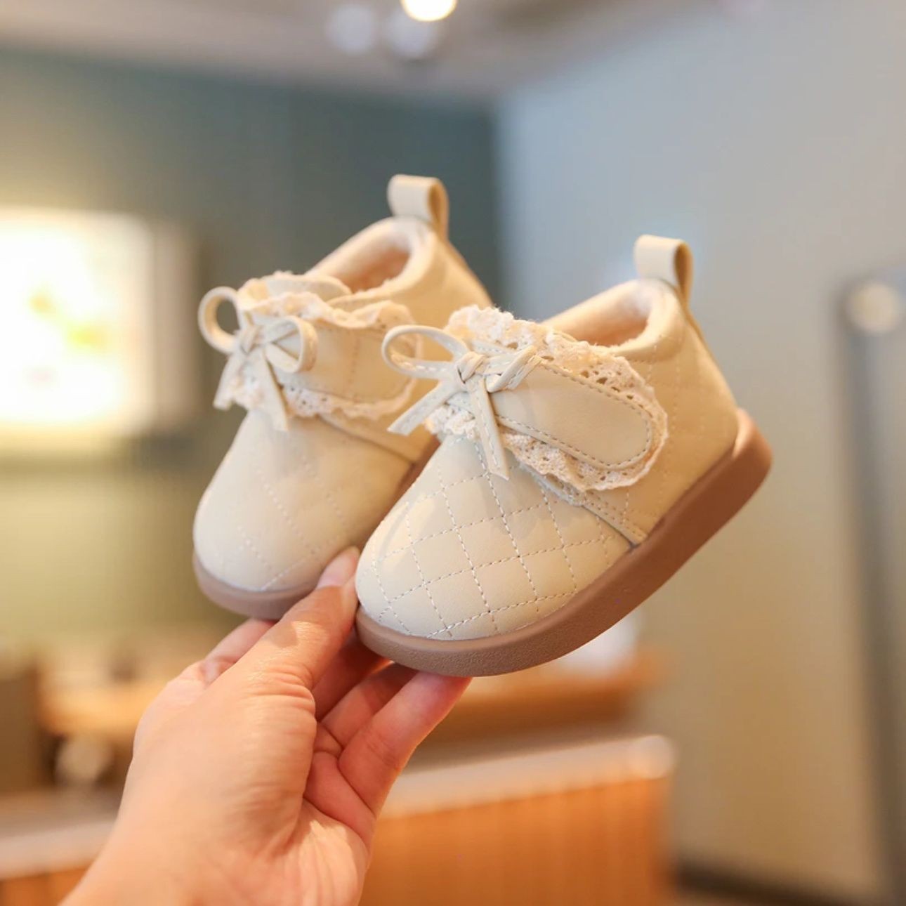 Children's Princess Velvet Sports Shoes 2025 Autumn and Winter New Baby Toddler Shoes Fashionable Girls Warm Toddler Shoes