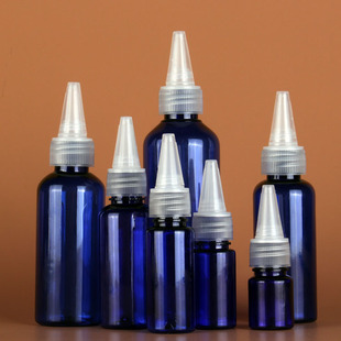 Spot wholesale 50 100ml ml squeeze bottle color bottle emulsion pigment bottled transparent plastic pointed nose bottle