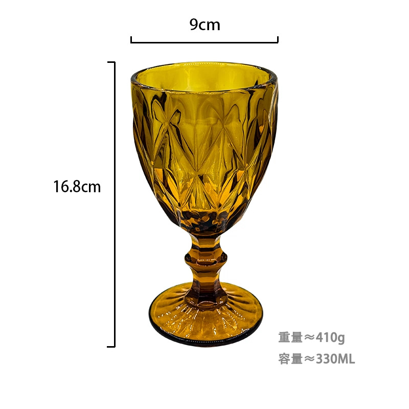 Copa de vino ámbar (diamante) 330 ml-1