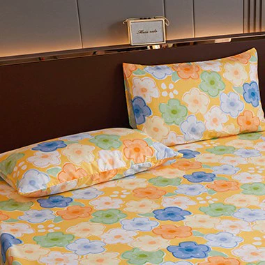 Small yellow flower pillow case