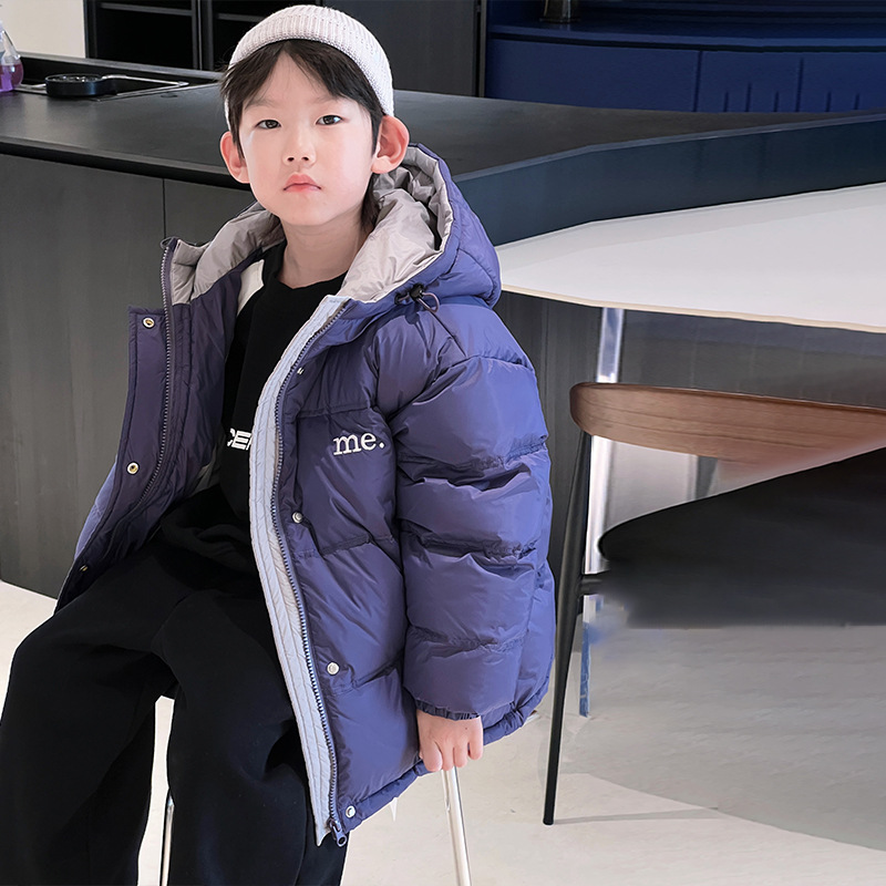 McCarthy ropa para niños chaqueta de plumón para niños chaqueta de invierno nuevo estilo coreano para niños grandes chaquetas blancas al por mayor