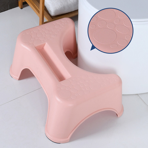 Toilet seat step stool, thick plastic chair for adults and children, toilet footstep low chair for squatting toilet, lazy person's convenience stool