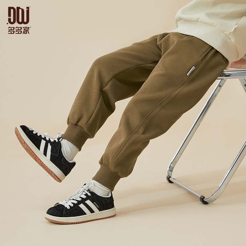Duojia 男の子パンツ 2025 春と秋のスウェットパンツスポーツパンツ秋の流行の子供のルーズカジュアルパンツロングパンツ|undefined