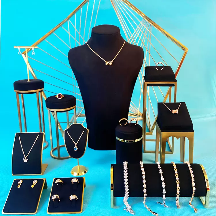 厂家热卖首饰展示架珠宝饰品收纳道具戒指项链手表耳钉架人像脖