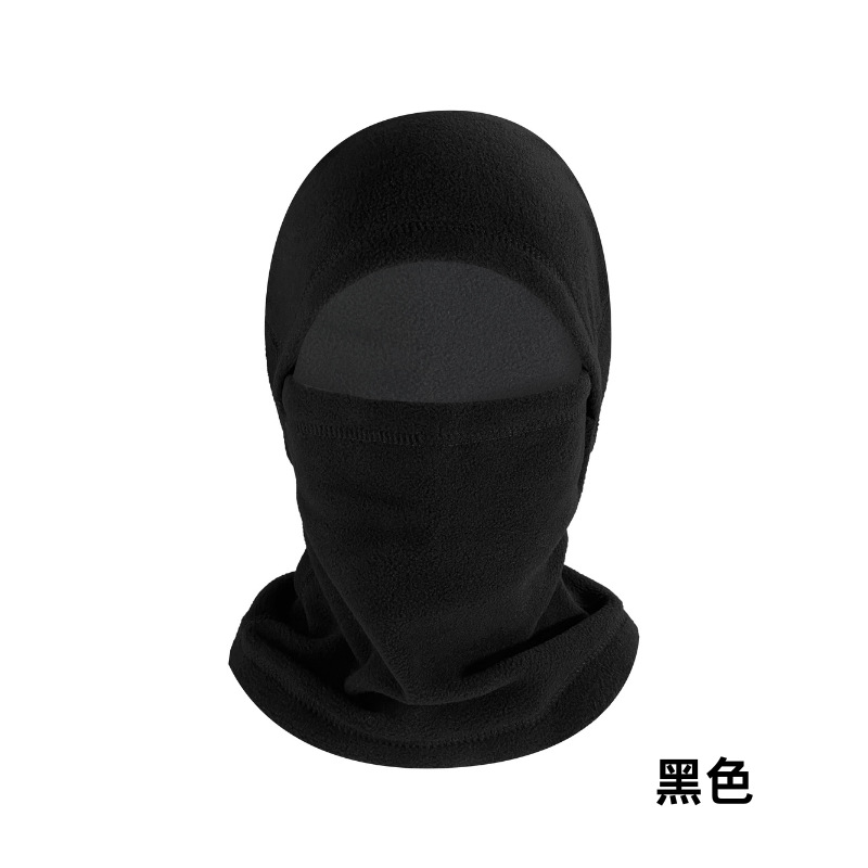 Invierno ciclismo máscara caliente cubierta de cuello multifuncional sombrero de esquí cubierta de cabeza de pelusa agitada con cubierta de pelusa cubierta de cuello