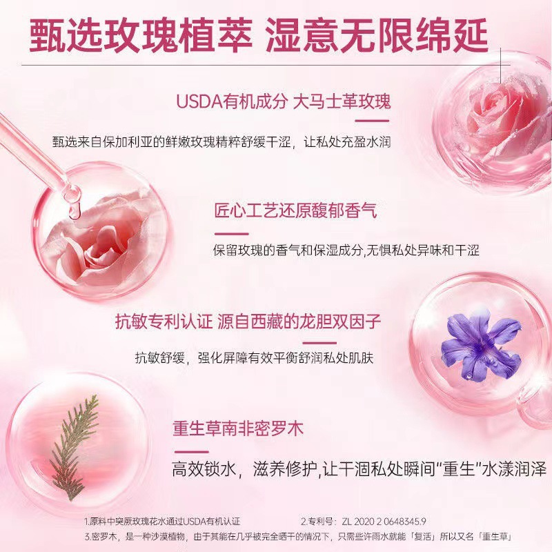 Jissbon Rose Perfect Human Lubricant 5ml Lubricante hidratante para partes íntimas Lubricante suave natural image 4