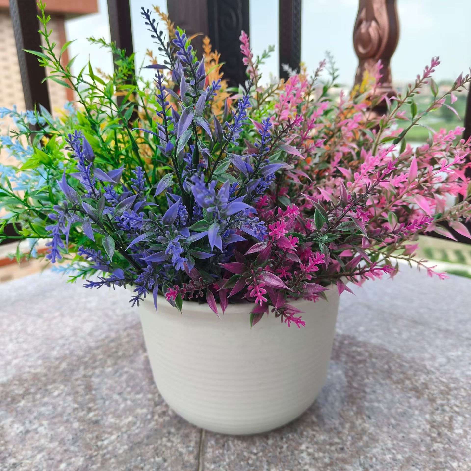 Simulation Flower 5 Head 25-mesh Wheat Ear Home Decoration Wedding Decoration Amazon Explosions Simulation Crafts