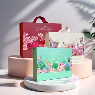 Monet Garden Wedding Accompanying Gift Box Bridesmaid High-end Wedding Candy Box Birthday Scented Tea Mid-Autumn Festival Business Gift Packaging Box