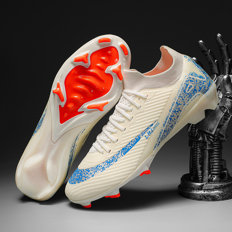 Zapatos de Fútbol con Tacos AG de TPU y KPU Transpirables para Césped Natural y Artificial