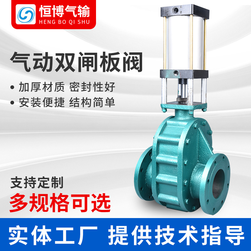 厂家供应气动双闸板阀硬质合金出料阀仓泵进料阀出料阀
