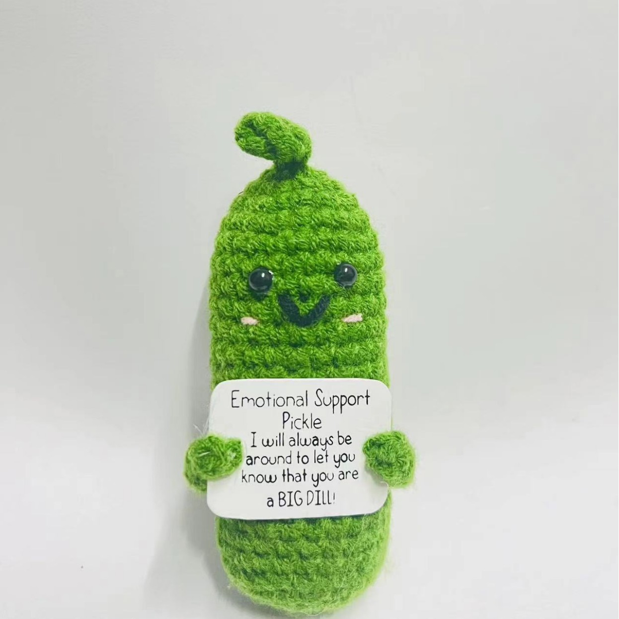 Amazon transfronterizo tejido a mano energía positiva Papa expresión bolsa emoción tarjeta vegetal muñeca coche decoración pequeña