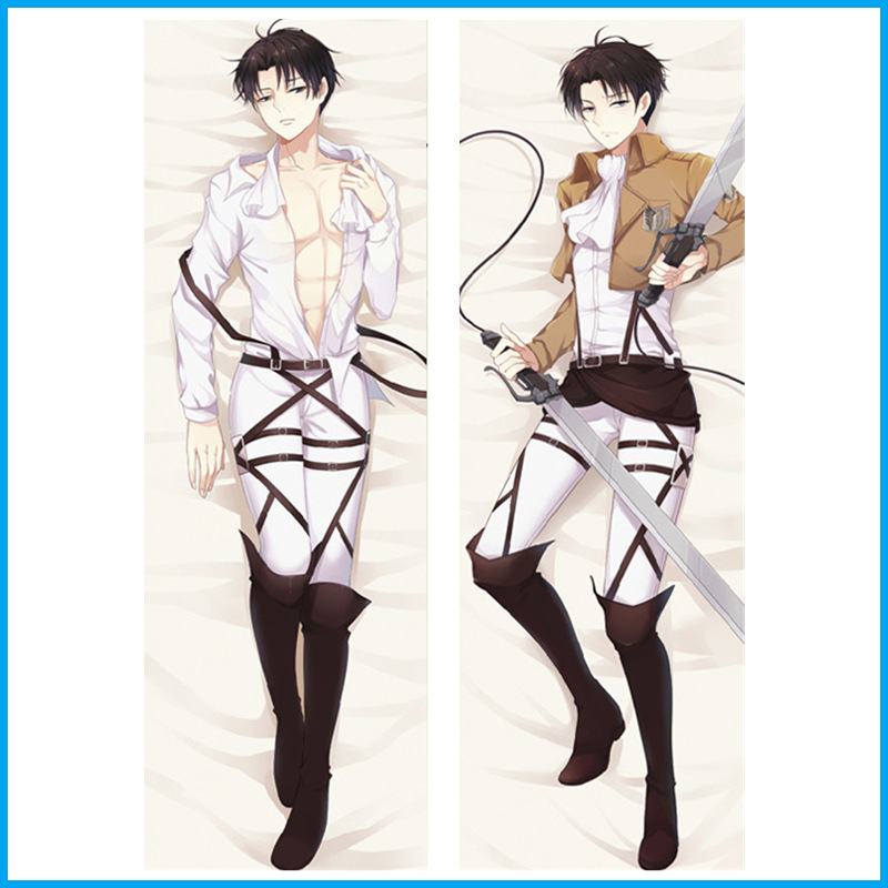 Attack on Titan prevleka za blazino in prevleka za blazino - Cartoon dolga blazina okoli dekor