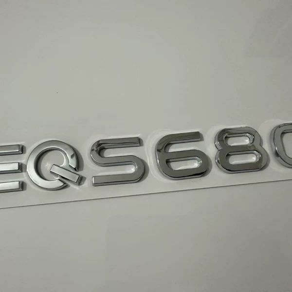 Suitable for Mercedes-Benz Maybach EQS680 lettering, Mercedes-Benz EQS680 car emblem, tail emblem, and number plate