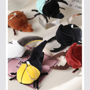 Internet Red Beetle Doll Plush Pendant Doll Insect Mono Fairy Backpack Hanging Ornaments Wedding Grab Doll Wholesale