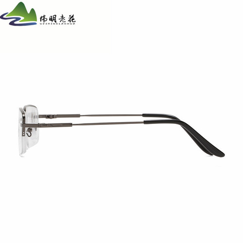 New popular elastic soft steel wire half-rim glasses frame for students, spare hanging wire myopia glasses, finished product dropshipping