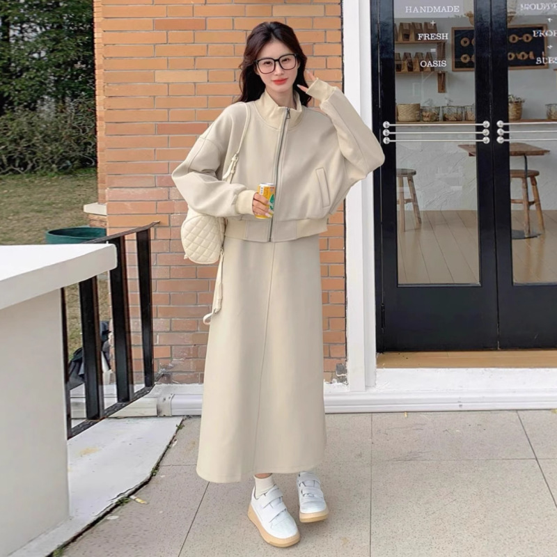减龄洋气休闲卫衣套装女2025新款秋季超火穿搭今年流行裙子两件套|undefined
