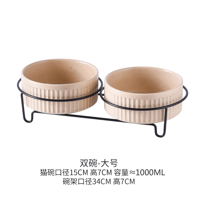 큰 카키 수직 곡물 스트레이트 보울 더블 홀 아이언 랙