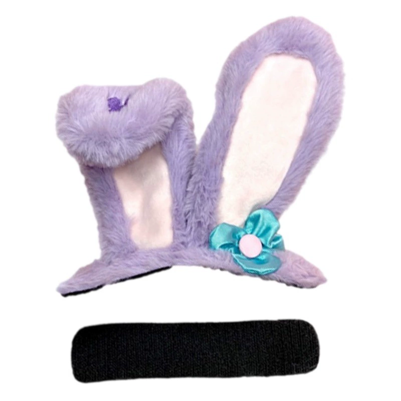 Яичный рулет Медведь мультфильм имитация кролика плюшевый шлем украшение нашивка для ушей лыжный Электрический велосипед мотоциклетный шлем украшение Универсальный