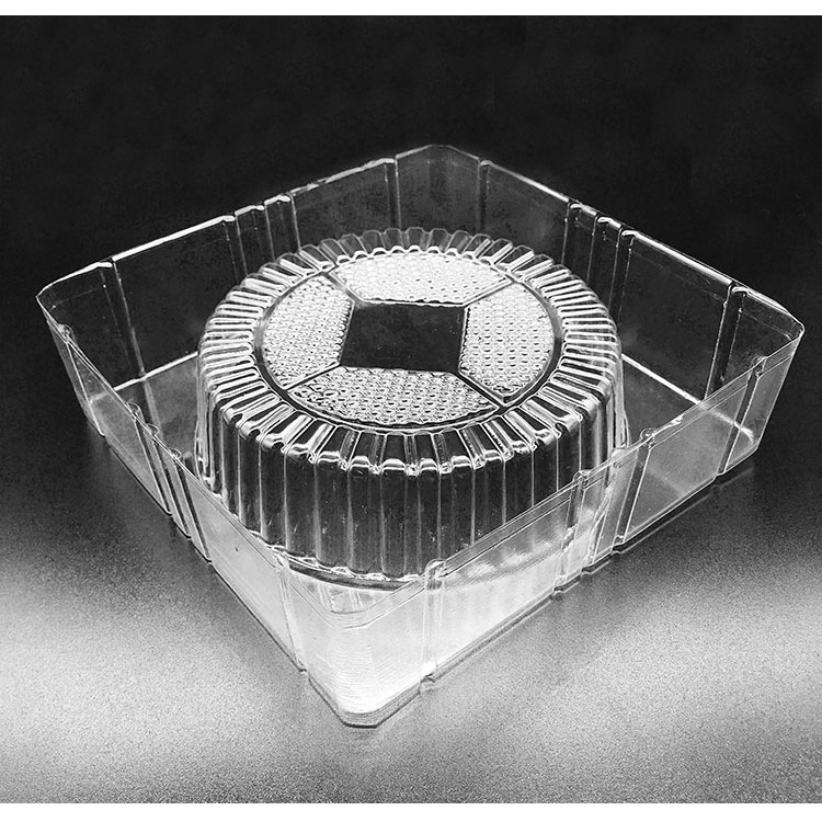 现货批发月饼塑料托盒 透明一次性pet食品吸塑包装托盘定选制作