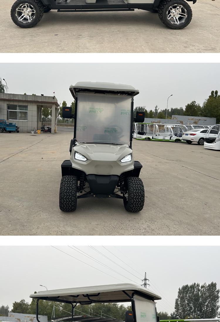 Foreign Trade Cross-Border Golf Cart Off-Road Electric Four-Wheel Sightseeing Car Scenic Golf Course Airport Shuttle Bus