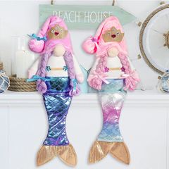 Cross-border new product Ocean Festival Mermaid Doll Faceless Doll Rudolph Dwarf Old Man Ornament Decoration Wholesale
