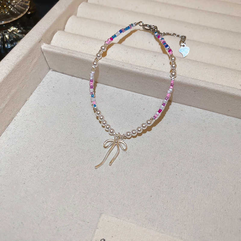 Estrellas de dopamina, gotas de aceite, cuentas de arroz, pulsera con cuentas, accesorios de pulsera dulce de verano, joyería de alta gama de nicho al por mayor