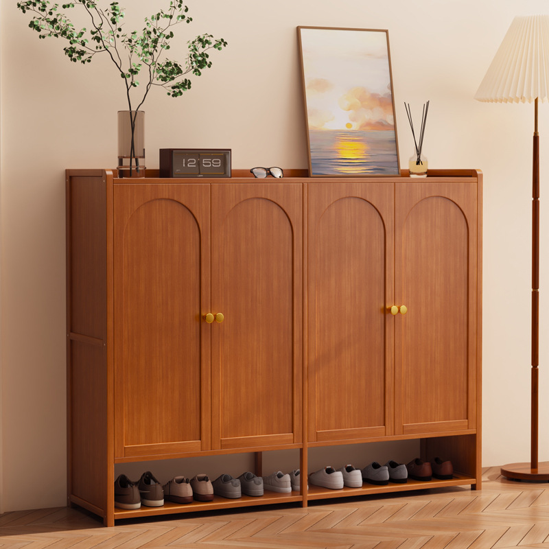 Shoe Cabinet for Home Entrance, Integrated Multi-Layer Simple Entryway Storage Rack, Light Luxury Home Large Capacity Dustproof Shoe Rack