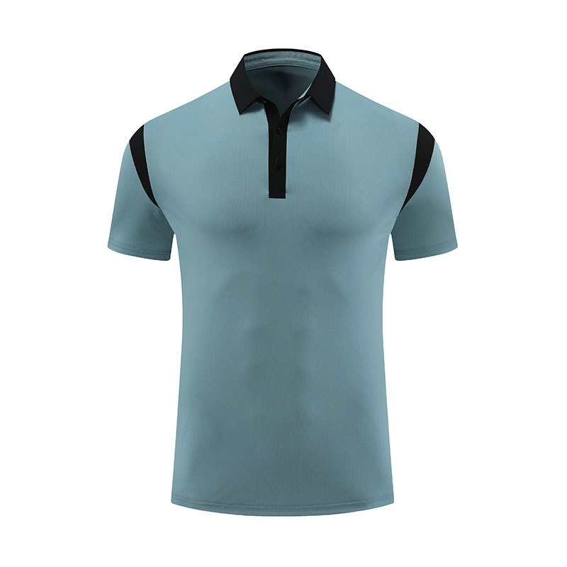 Moda costura protección solar ropa de secado rápido deportes camiseta de manga corta golf para hombres ropa de fitness al aire libre grupo camisa POLO para hombres