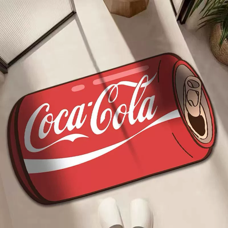 Мультяшная кока-колская банка диатомовая грязь всасывающая напольный коврик для ванной комнаты нескользящая быстрая сушка коврик для ног