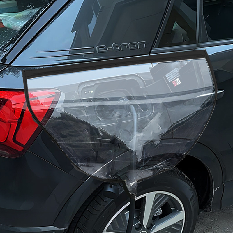 Porta de carga de automóviles cubierta de lluvia de nueva energía porta de carga de automóviles gruesa y amplia cubierta de lluvia de doble banda magnética cubierta impermeable de carga