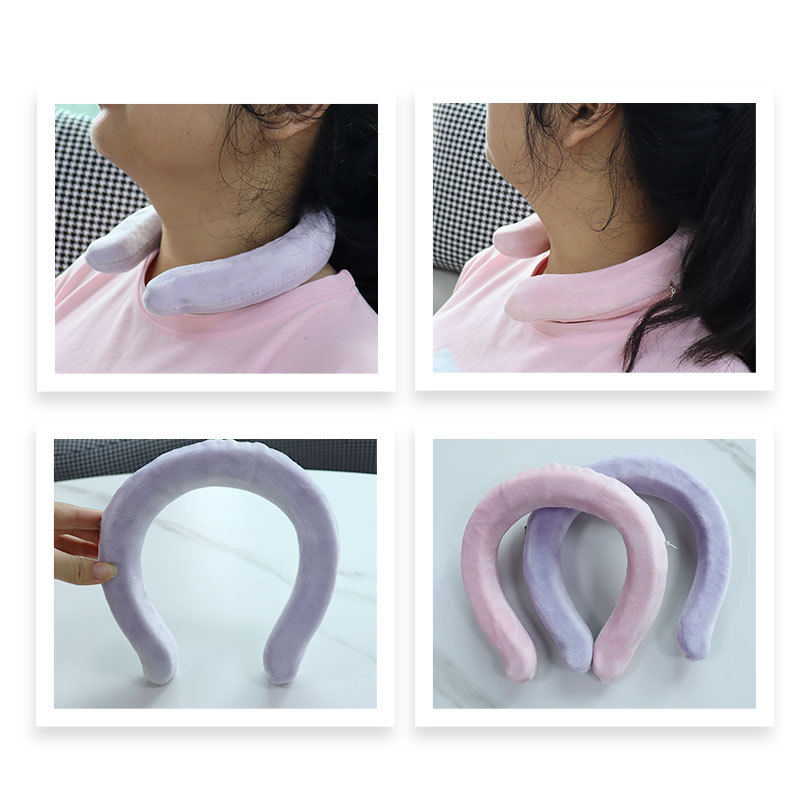 겨울 목 뜨거운 압축 따뜻한 목 반지 실리콘 소재 뜨거운 칼라 일정한 온도 PCM 목 반지 휴대용 따뜻한 목 반지