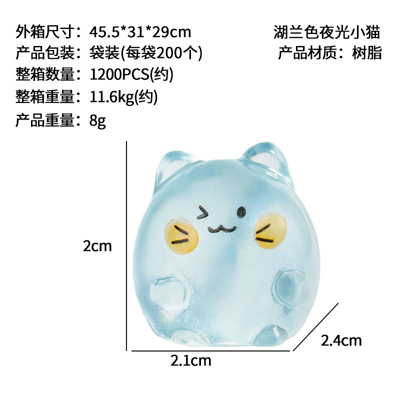 Nuevas decoraciones de resina para gatitos lindos, decoraciones de jardinería de micro paisajes, accesorios de joyería para gatitos de color DIY, distribución