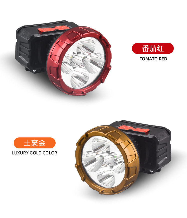 Inventario patente inducción agitando COB faro USB al aire libre carga de larga duración litio eléctrico montar noche correr luz fuerte faro
