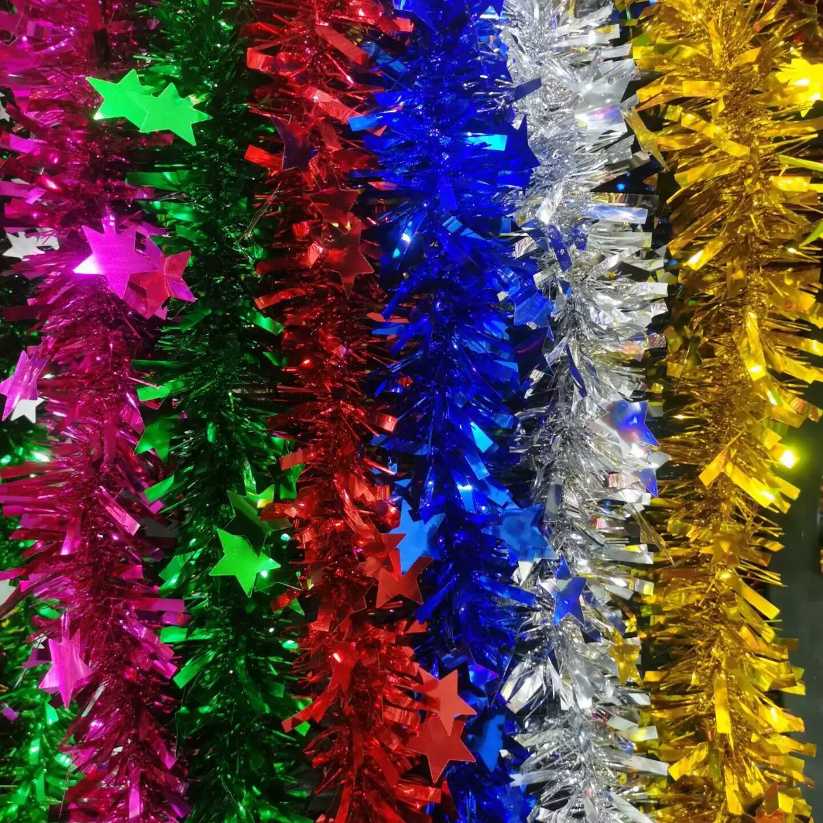 2米毛条拉花彩带彩条元旦生日圣诞节日拉花结婚装饰六一布置用品