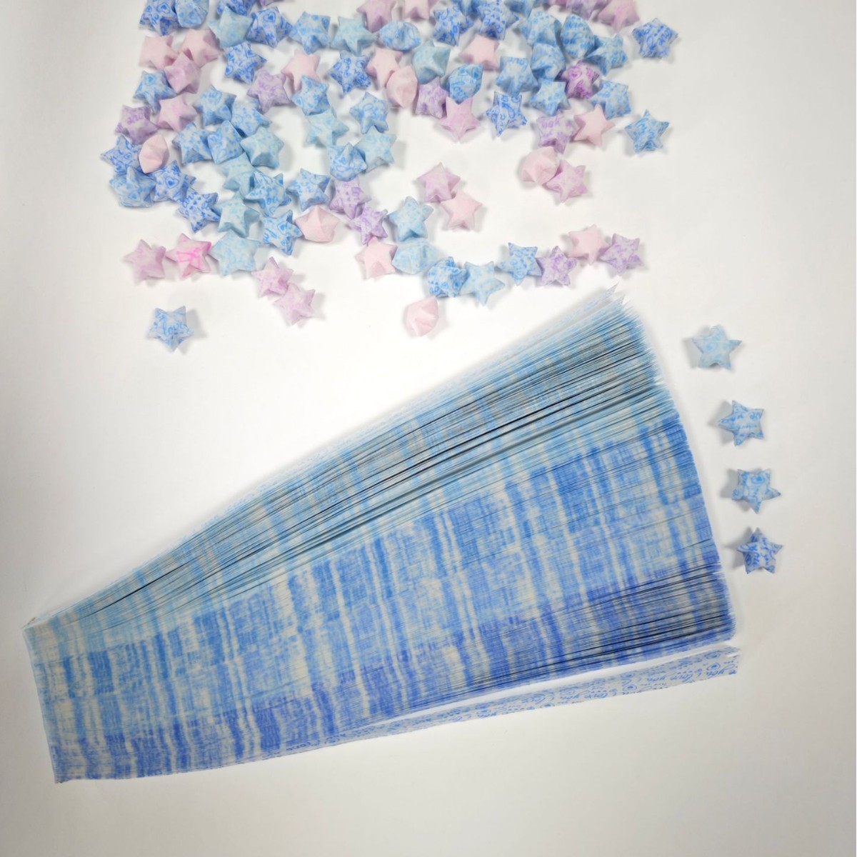 Botella de vidrio de deseo botella de almacenamiento botella de arco iris botella vacía estrella de la suerte origami estrella de luz nocturna estrella de la colección de pentacos image 10