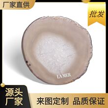 厂家直供亚克力ins风原石杯垫创意热卖家居装饰杯垫来图定制logo