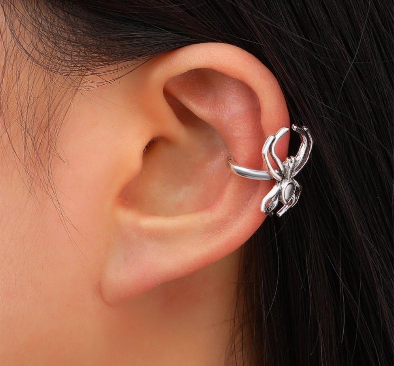 Simple Style Spider Alloy Stoving Varnish Women's Ear Clips 1 Piece display picture 3