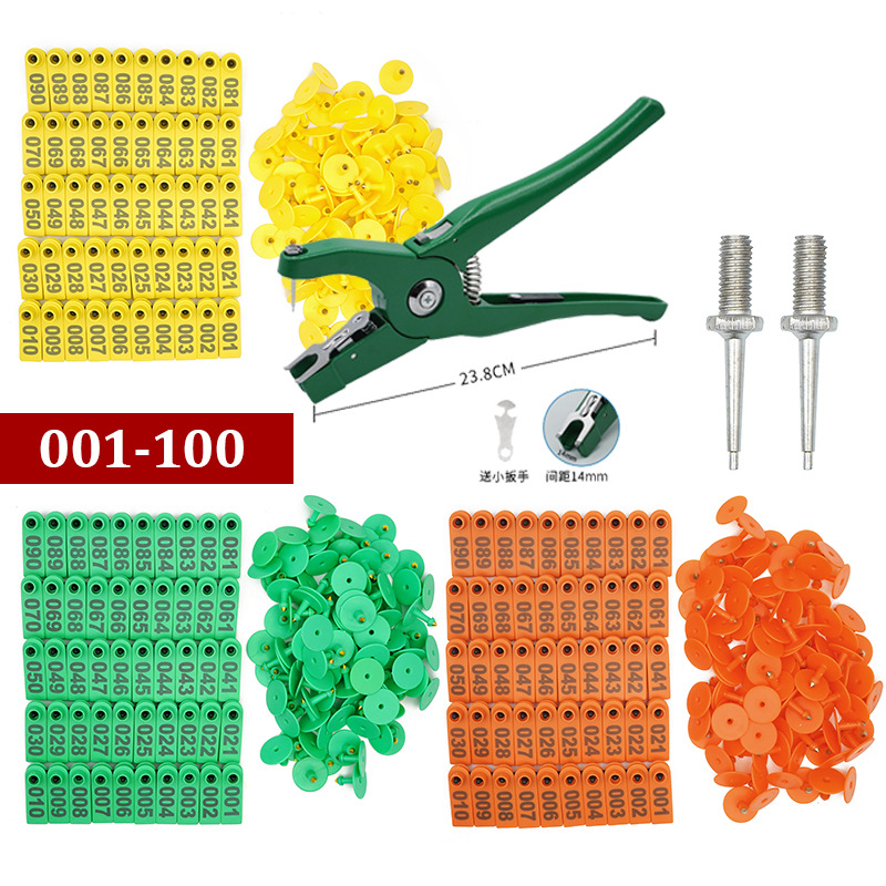 Oveja oreja etiqueta alicates cerdo ganado oveja oreja etiqueta veterinaria oreja animal oreja etiqueta Cerda oreja