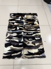 素色水貂皮草原材料面料皮料真皮真毛拼貂貂皮毛毯子被子DIY专用