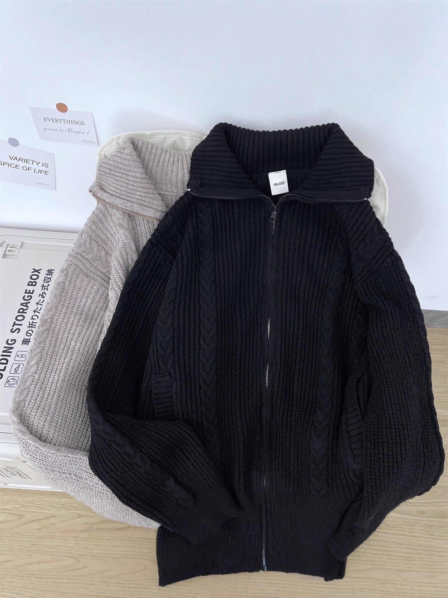 Cardigan retrógrado de trigo americano suéter chaqueta hombre y mujer otoño invierno cálido camisa de punto de manga larga chaqueta