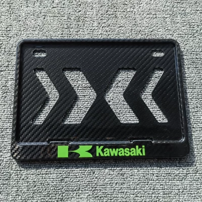 Motorcycle Rear License Plate: Nömrə qabı - motorcycle-molded-dry-carbon-twill-kawasaki-green-k