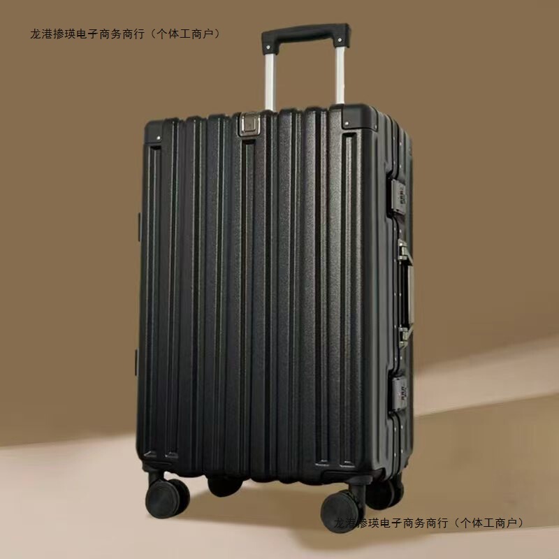 Aluminum Frame Student Luggage Suitcase, Large Capacity Trolley Case, New Model, Sturdy and Durable Password Lock Suitcase, Unisex Spinner Suitcase Aluminum Frame Student Luggage Suitcase, Large Capacity Trolley Case, New Model, Sturdy and Durable Password Lock Suitcase, Unisex Spinner Suitcase