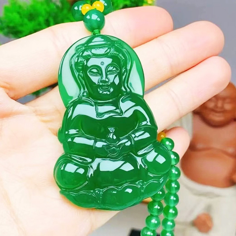 X009-b (black rope guanyin necklace) 1 piece