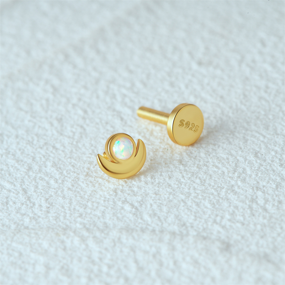 2g Weight Zircon Inlay Material Ear Studs Classification 1 Piece Quantity Daily, Street Occasion 925 Sterling Silver Material Geometric Pattern Women's Gender Plating Design Casual, Simple Style Style 1 Piece Ear Cartilage Rings & Studs Casual Simple Style Geometric 925 Sterling Silver Plating Zircon 55