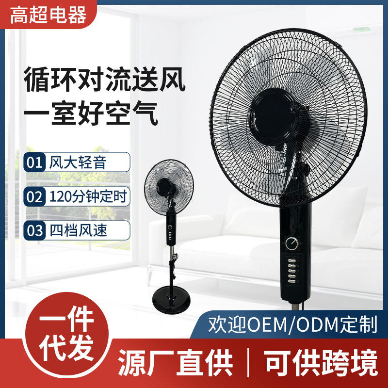 16寸落地电风扇家用高速电机宿舍寝室摇头遥控定时落地风扇落地扇