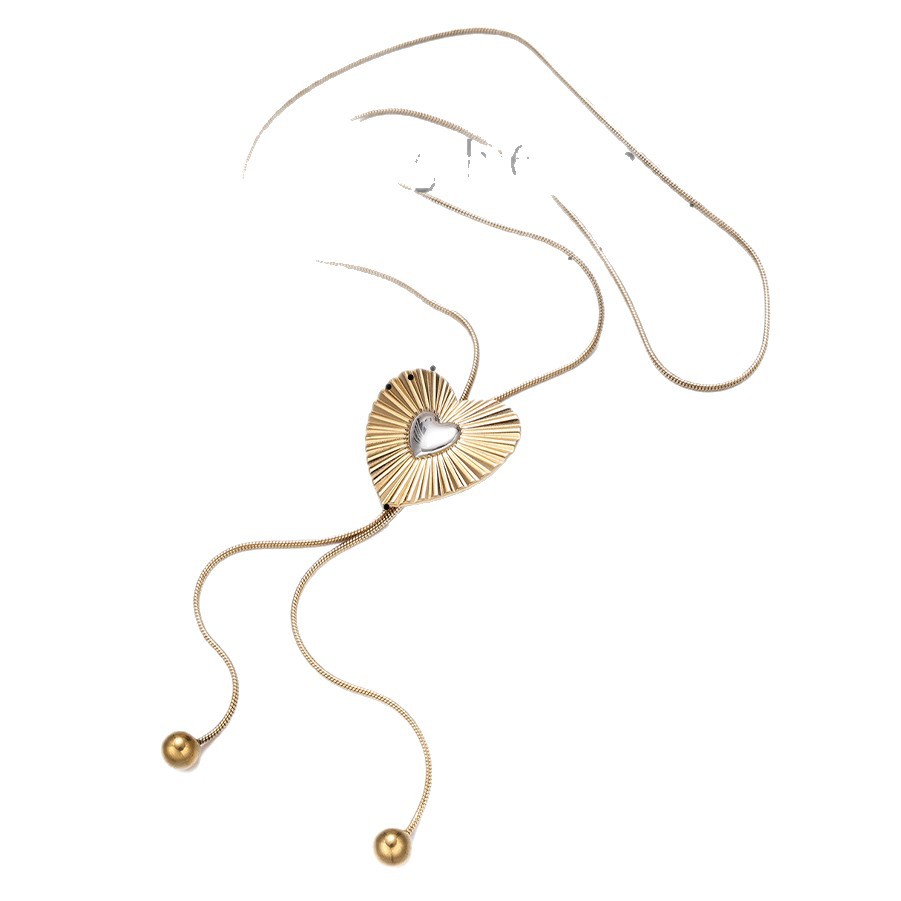 Alta Europa y América acero inoxidable otoño y invierno de moda de estilo de viaje conjunto de joyas ligeras lujosas transfronterizas venta caliente acero titanio no desvanecerse